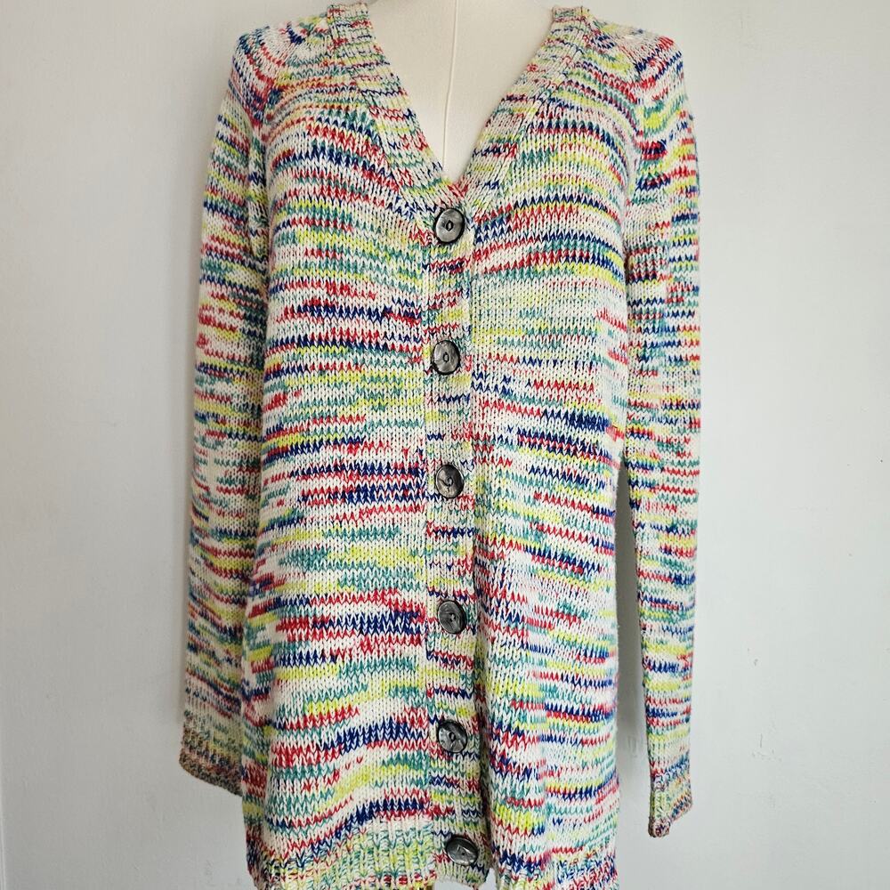 S Retro Primary Color Pop Teacher‎ Memaw Cottage Cardigan 90s